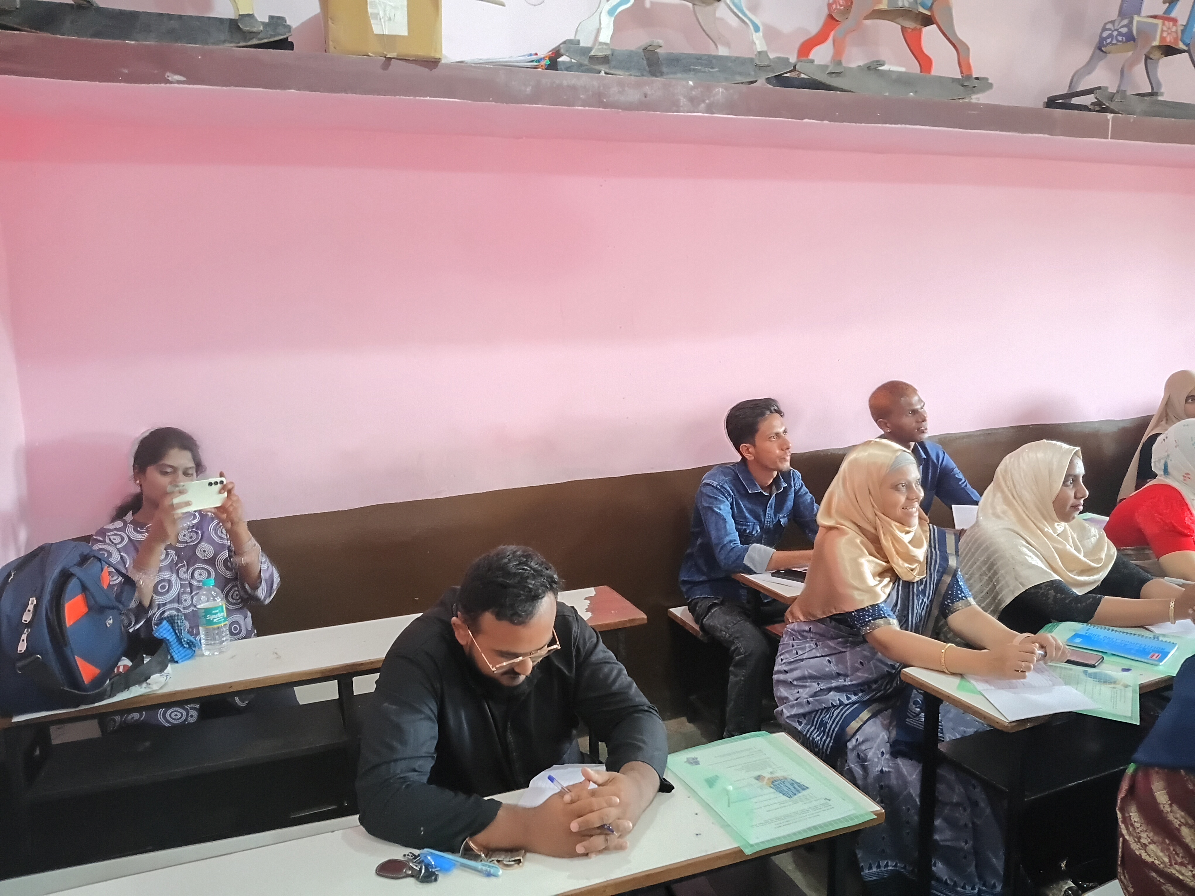 Teachers engaged during the training session